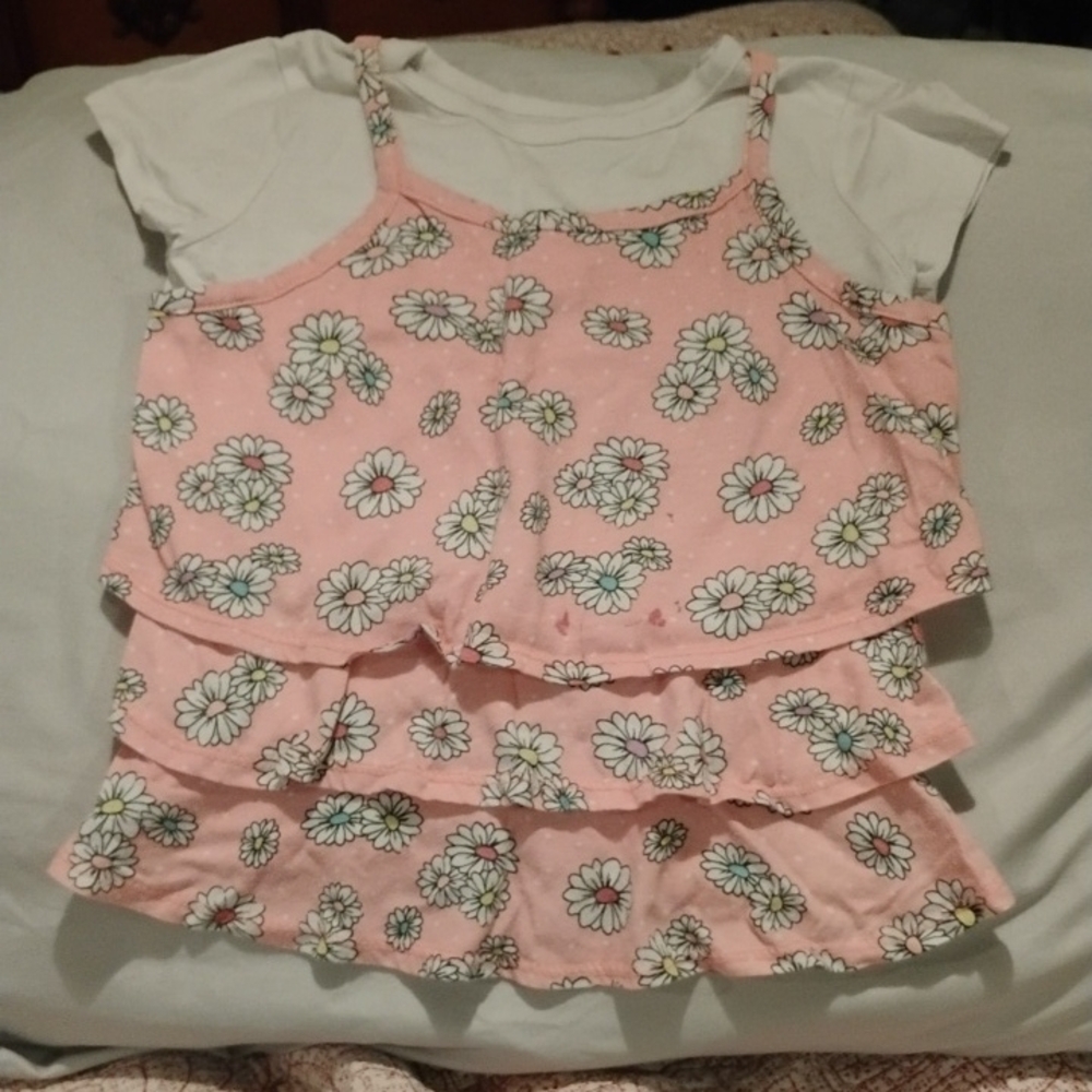 Pink Floral Kids Top